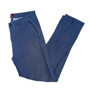 West Ace Men's Stretch Flex Chino Navy Blue Trouser Size 32/30